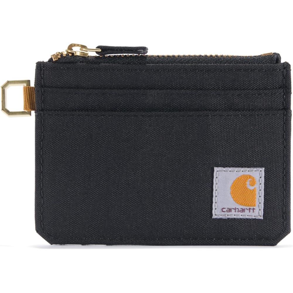 imageCarhartt Womens Casual Nylon Duck Zippered Card Keeper WalletsNylon Duck Zippered Black