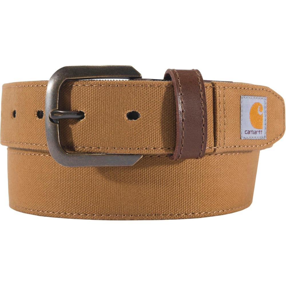imageCarhartt Womens Casual Rugged Belts Available in Multiple Styles Colors ampamp SizesCanvas Duck Carhartt Brown