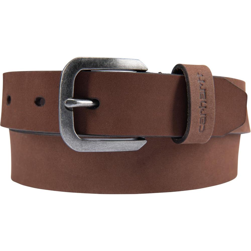 imageCarhartt Womens Casual Rugged Belts Available in Multiple Styles Colors ampamp SizesSaddle Leather Belt Brown