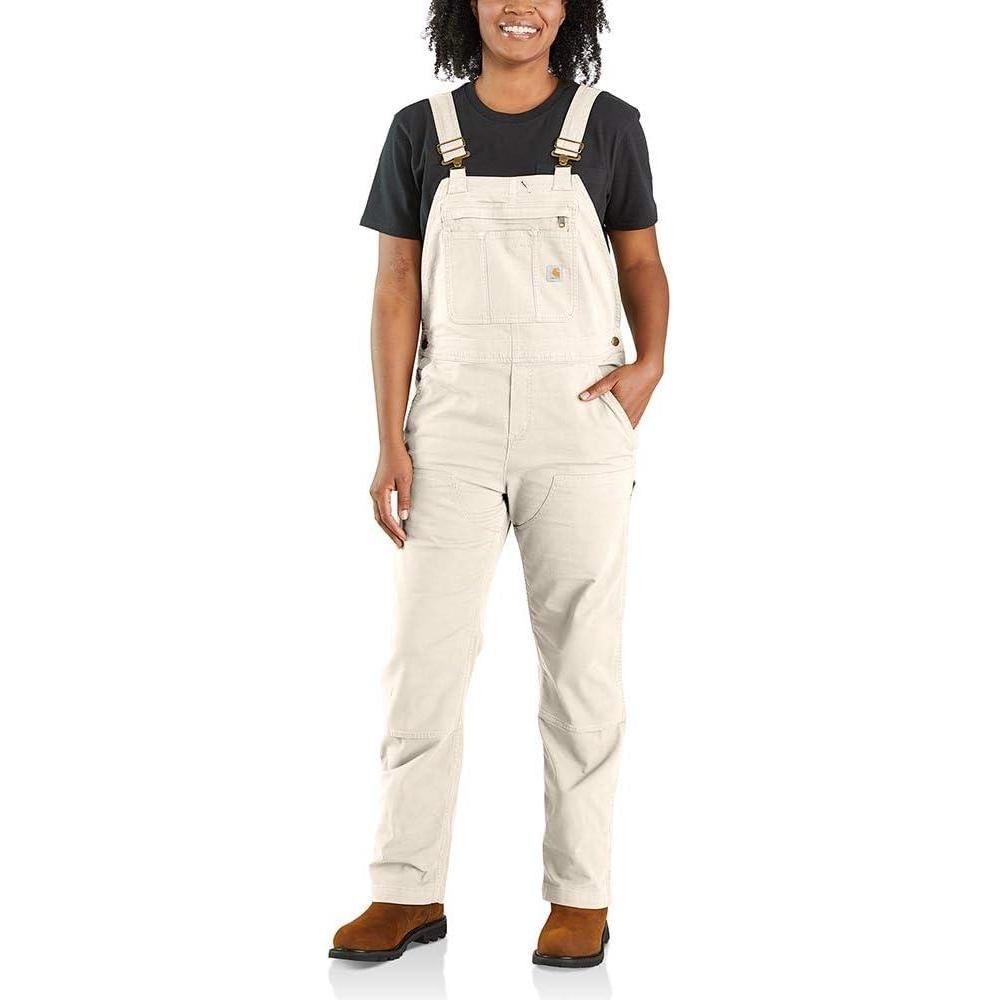imageCarhartt Womens Crawford Double Front Bib OverallsNatural