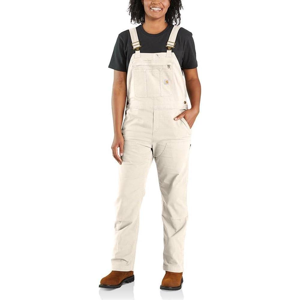 imageCarhartt Womens Crawford Double Front Bib OverallsNatural Closeout