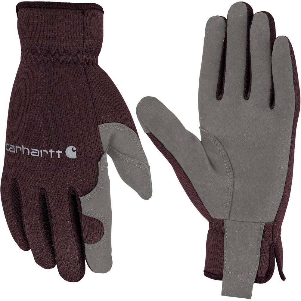 imageCarhartt Womens GD0794W Womens High Dexterity Open Cuff GloveBlackberry Grey