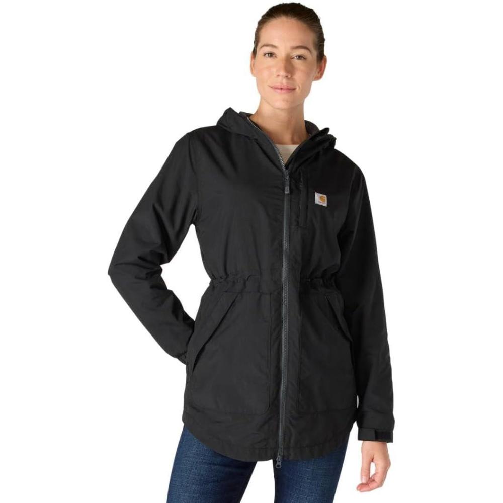 imageCarhartt Womens Rain Defender Relaxed Fit Lightweight CoatBlack