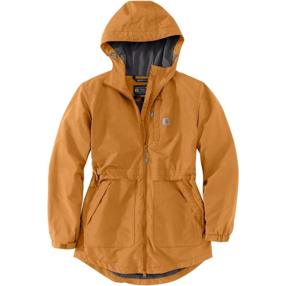 imageCarhartt Womens Rain Defender Relaxed Fit Lightweight CoatGolden Oak