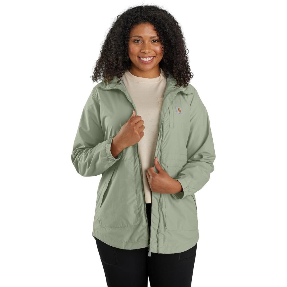 imageCarhartt Womens Rain Defender Relaxed Fit Lightweight CoatSage