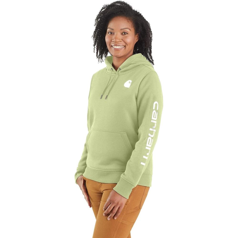 imageCarhartt Womens Relaxed Fit Midweight Logo Sleeve Graphic SweatshirtEarly Spring