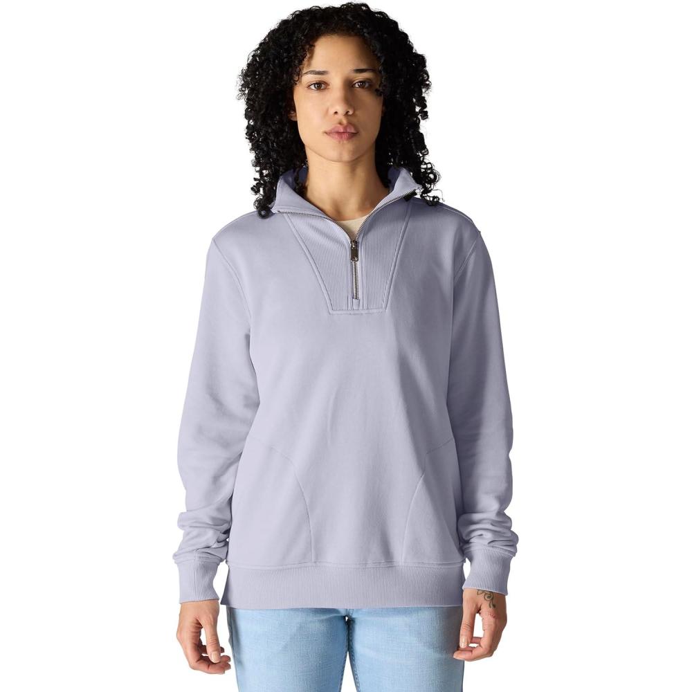 imageCarhartt Womens TENCEL Fiber Series Relaxed Fit HalfZip SweatshirtMica