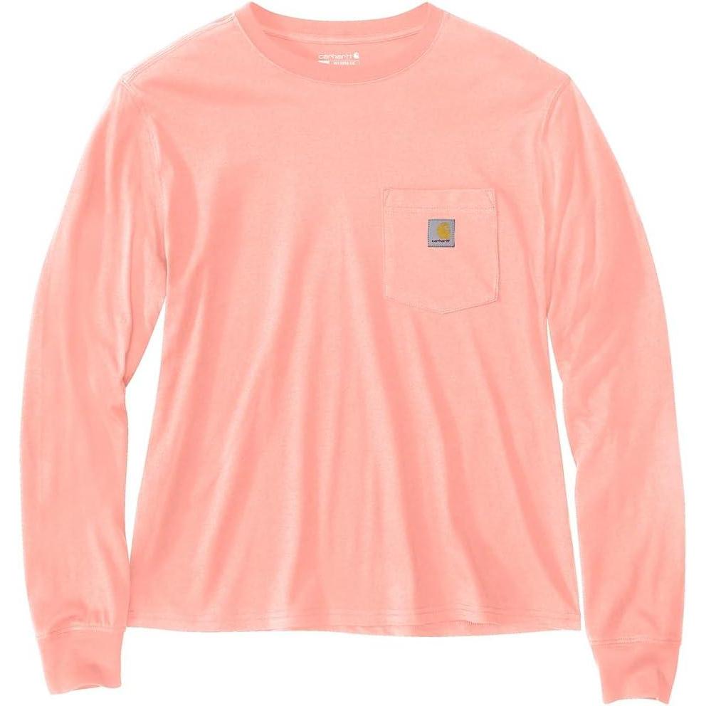 imageCarhartt Womens Tencel Fiber Series Loose Fit LongSleeve Pocket TShirtSun Bloom