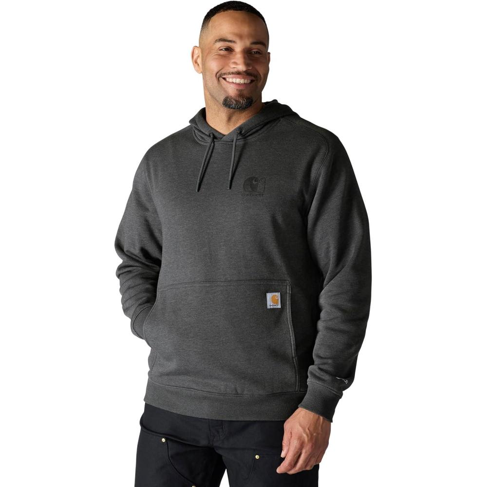 imageCarhartt mens Force Relaxed Fit Lightweight Logo Graphic SweatshirtCarbon Heather