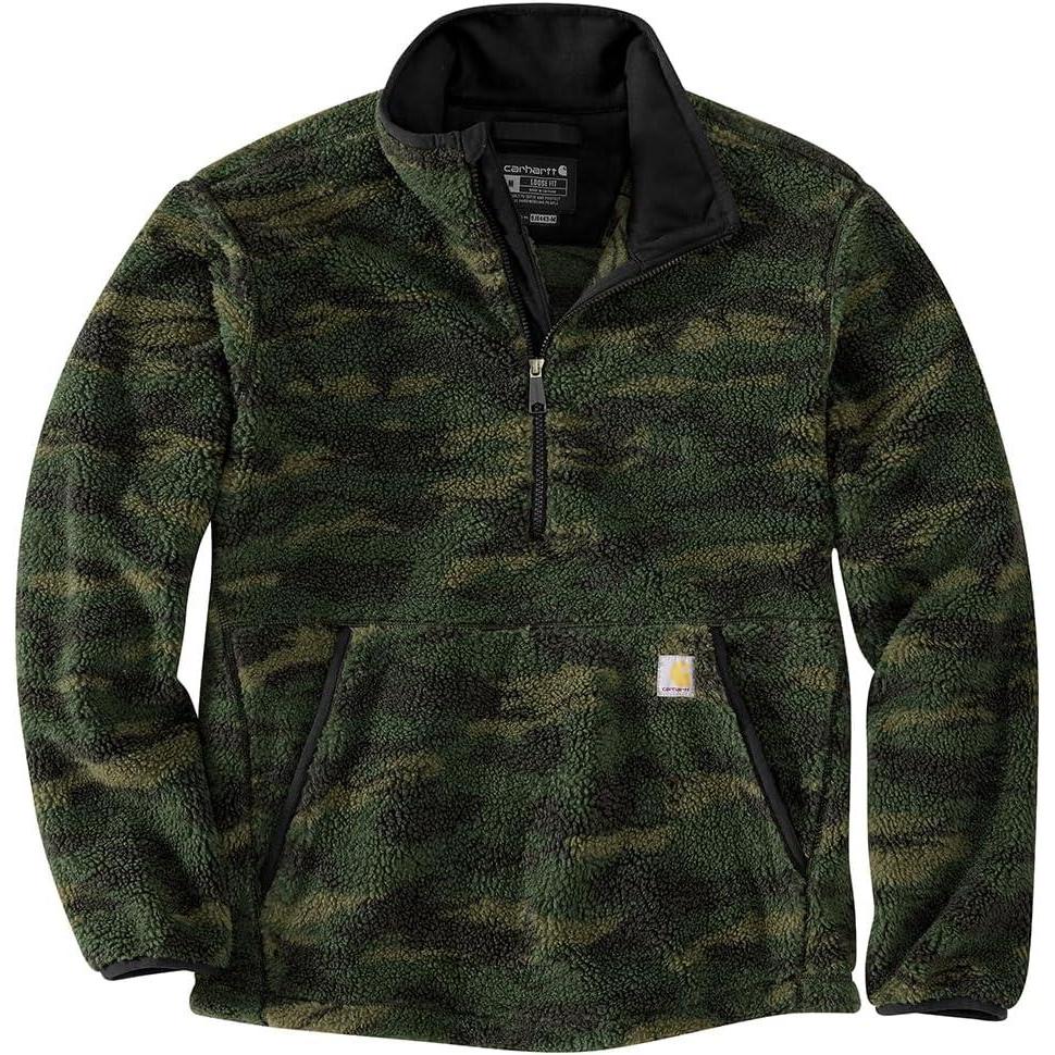 imageCarhartt mens Loose Fit Fleece PulloverMountain View Camo
