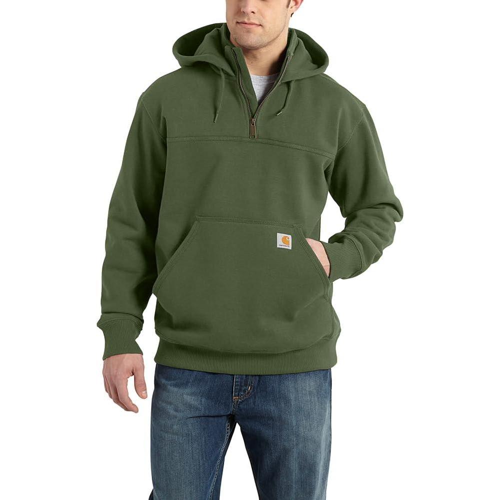 imageCarhartt mens Rain Defender Loose Fit Heavyweight Quarterzip SweatshirtChive