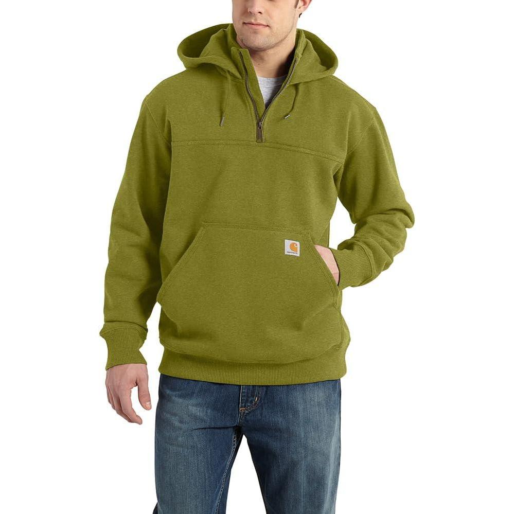 imageCarhartt mens Rain Defender Loose Fit Heavyweight Quarterzip SweatshirtDill Heather