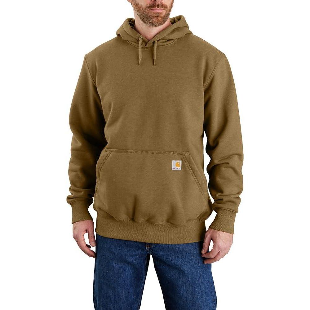 imageCarhartt mens Rain Defender Loose Fit Heavyweight SweatshirtOak Brown