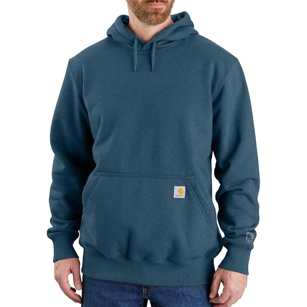 imageCarhartt mens Rain Defender Loose Fit Heavyweight SweatshirtStorm Blue Heather
