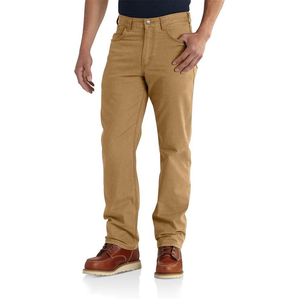 imageCarhartt mens Relaxed Straight Rigby PantHickory