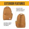 Carhartt 21L Classic Laptop Backpack, Water-Resistant Pack W/ 15″ Laptop Sleeve and Organizational Compartments, PFAS Free, Carhartt Brown(Carhartt Brown)