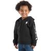 Carhartt Baby & Toddler Boys’ Half-Zip Hooded Pullover Sweatshirt(Caviar Black)