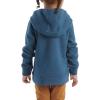 Carhartt Baby & Toddler Girls’ Half-Zip Hooded Sweatshirt(Dark Denim Blue Heather)