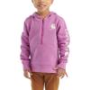 Carhartt Baby & Toddler Girls’ Half-Zip Hooded Sweatshirt(Iris Orchid Purple)