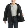 Carhartt Boys’ Flannel-Lined Hooded Canvas Insulated Zip-Up Jacket(Caviar Black)
