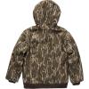 Carhartt Boys’ Flannel-Lined Hooded Canvas Insulated Zip-Up Jacket(Mossy Oak Bottomland)
