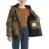Carhartt Boys’ Flannel-Lined Hooded Canvas Insulated Zip-Up Jacket(Mossy Oak Country Dna)