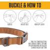 Carhartt Gear P0000568 Field Dog Collar Medium Carhartt Brown(Oak Leaf)