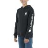 Carhartt Kid’s CA6272 Long-Sleeve Graphic Sweatshirt – Boys(Caviar Black)