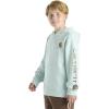 Carhartt Kid’s CA6272 Long-Sleeve Graphic Sweatshirt – Boys(Coronet Blue)