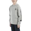 Carhartt Kid’s CA6272 Long-Sleeve Graphic Sweatshirt – Boys(Grey Heather)
