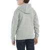 Carhartt Kid’s CA6272 Long-Sleeve Graphic Sweatshirt – Boys(Grey Heather)