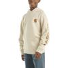 Carhartt Kid’s CA6272 Long-Sleeve Graphic Sweatshirt – Boys(Light Malt Beige)