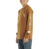 Carhartt Kid’s CA6619 Long-Sleeve Graphic Pocket T-Shirt(Carhartt Brown)