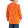 Carhartt Kid’s CA6619 Long-Sleeve Graphic Pocket T-Shirt(Orangeade Buck)