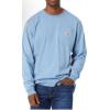 Carhartt Kid’s CA6619 Long-Sleeve Graphic Pocket T-Shirt(Pastel Turquois)