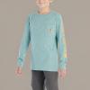 Carhartt Kid’s CA6619 Long-Sleeve Graphic Pocket T-Shirt(Shaded Spruce Heather)