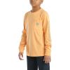 Carhartt Kid’s CA6619 Long-Sleeve Graphic Pocket T-Shirt(Tangerine Orange Heather)
