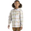 Carhartt Kid’s CE9157 Long-Sleeve Pocket Flannel Shirt – Girls(Pastel Purple)