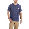 Carhartt Men’s 103296 Relaxed Fit Workwear Pocket T-Shirt(Blue snow)