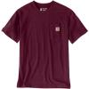 Carhartt Men’s 103296 Relaxed Fit Workwear Pocket T-Shirt(Port)