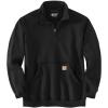 Carhartt Men’s 105294 Loose Fit Midweight Quarter Zip Mock Neck Sweatshirt(Black)