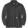 Carhartt Men’s 105294 Loose Fit Midweight Quarter Zip Mock Neck Sweatshirt(Carbon Heather)