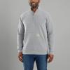 Carhartt Men’s 105294 Loose Fit Midweight Quarter Zip Mock Neck Sweatshirt(Heather Grey)