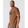Carhartt Men’s 106531 Relaxed Fit Lightweight Short-Sleeve Script Graphic T-Shi(Red Duck Heather)