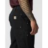 Carhartt Men’s B01 Loose Straight Firm Duck Double-Front Dungaree(Black)