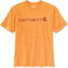 Carhartt Men’s Big Signature Logo Short Sleeve T-Shirt(Marigold Snow Heather)