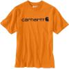 Carhartt Men’s Big Signature Logo Short Sleeve T-Shirt(Marmalade Heather)