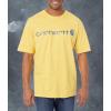 Carhartt Men’s Big Signature Logo Short Sleeve T-Shirt(Sundance Snow Heather)
