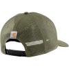 Carhartt Mens Canvas Mesh-Back Logo Embroidered Cap(Dusty Olive)