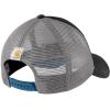 Carhartt Men’s Canvas Mesh-Back Logo Graphic Cap(Black/Dark Horizon Blue)